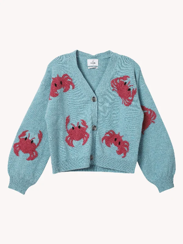 CRABBY CROP CARDIGAN Edgy Women's Punk