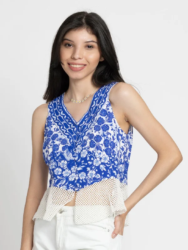 Lucile Top Artistic Women's Hand - painted