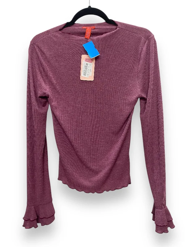 Top Long Sleeve Basic By Chelsea And Violet In Purple, Size: S Cool Women's Skate