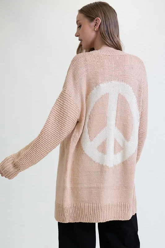 Peace Out Cardi Polished Women's Silk