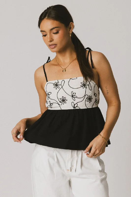 Leandra Floral Tank Trendy Women's Oversized