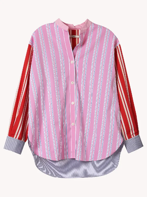 CONTRAST SLEEVE SHIRT Youthful Women's Anime - inspired