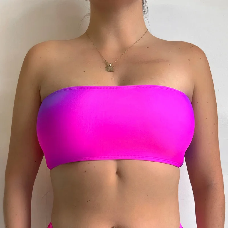 Blush Pink Gradient Tops Sporty Women's Tennis