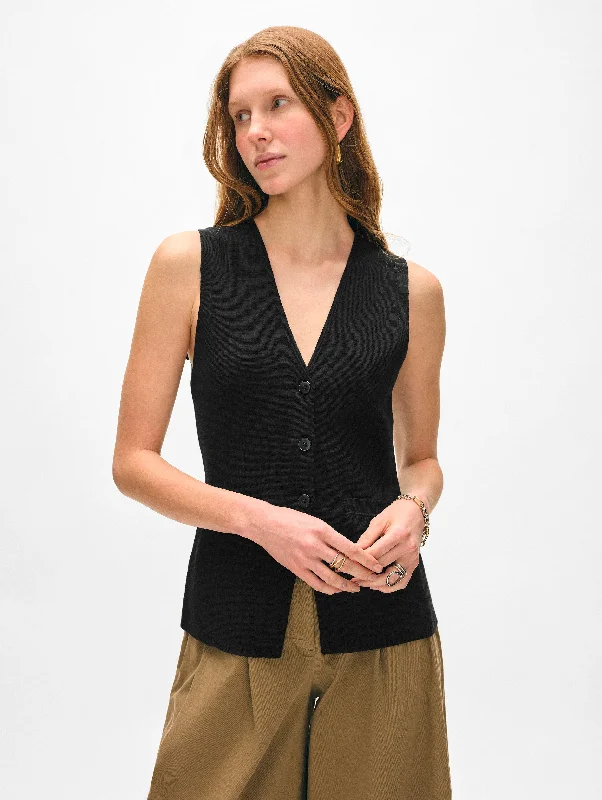 Superfine Organic Cotton Waistcoat Traditional Women's Wool