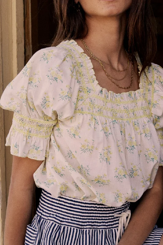 Karrie Floral Blouse Cool Women's Distressed