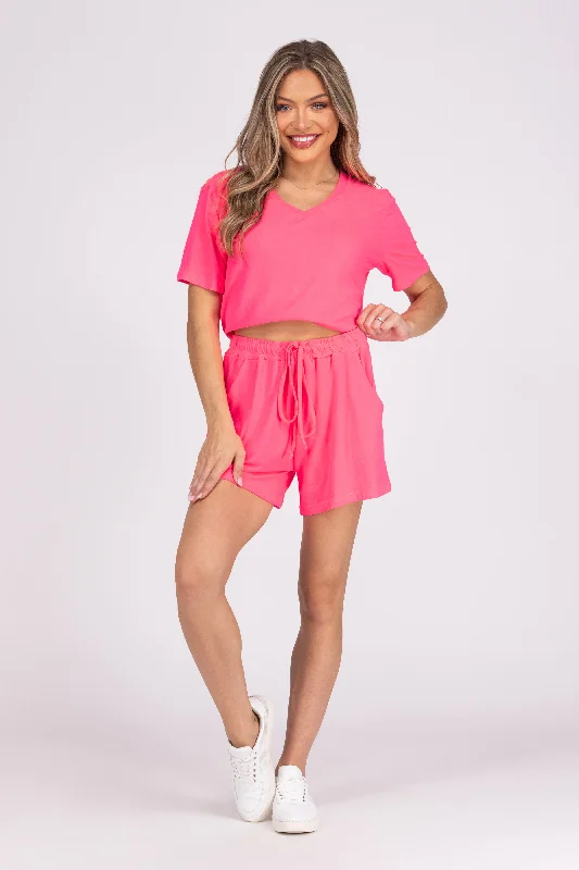 Namaste In Bed Women's Short Sleeve PJ Set Relaxed Women's 