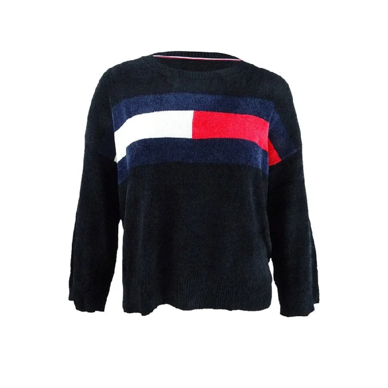 Tommy Hilfiger Women's Flag Chenille Sweater Bold Women's Statement
