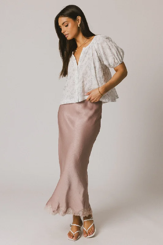 Peni Floral Blouse in Lavender Relaxed Women's 