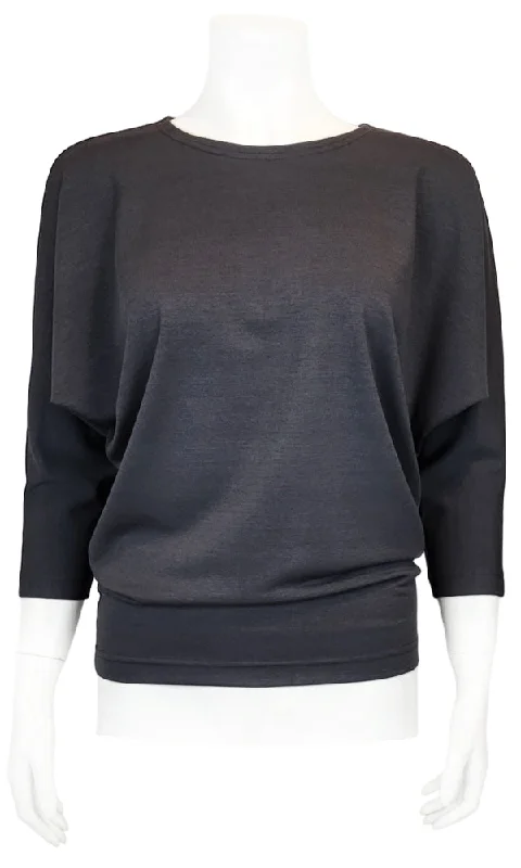 JO Bamboo Slouch Tee - CHARCOAL Athletic Women's High - 