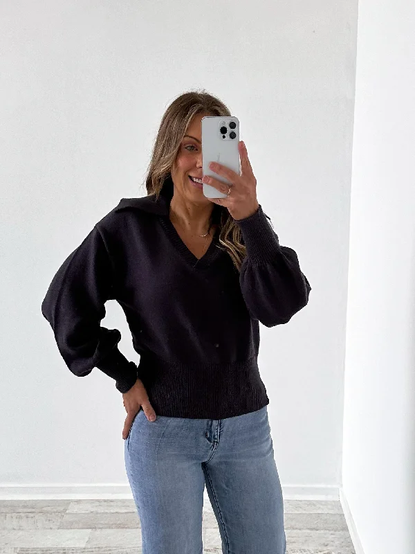 Sasha Knit Top - Charcoal Bohemian Women's Free