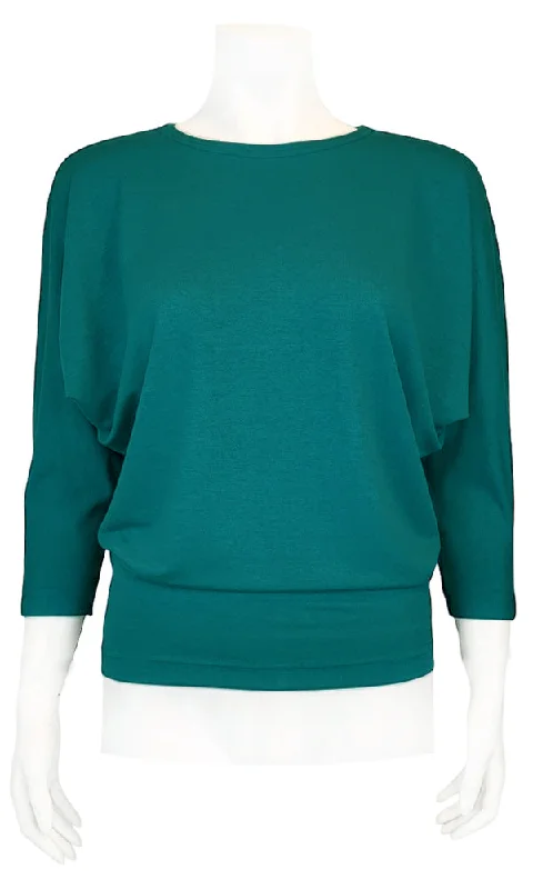 JO Bamboo Slouch Tee - LAGOON Cashmere