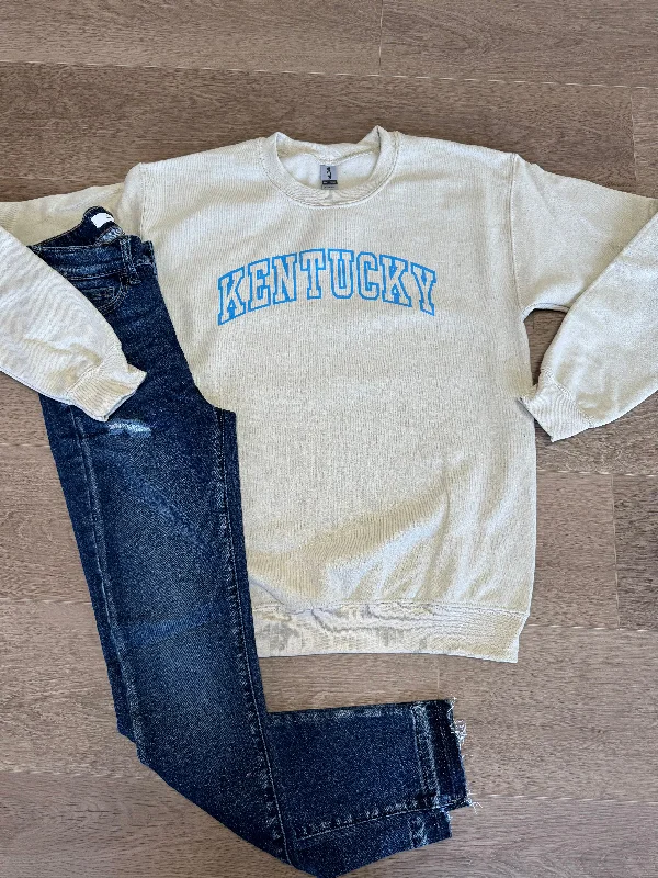 Blue arched KENTUCKY crewneck Confident Women's Power