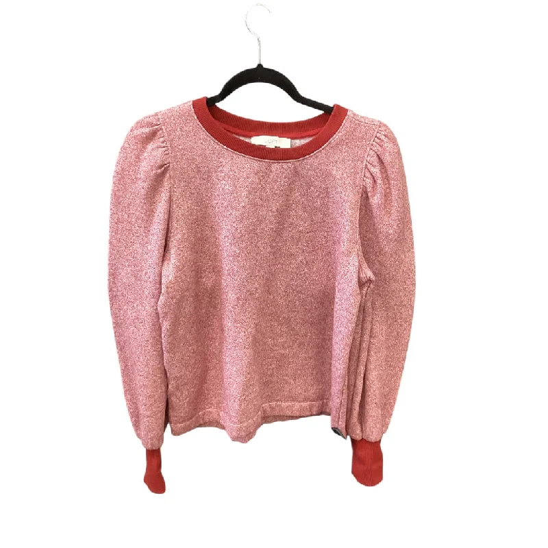 Top Long Sleeve By Loft In Red, Size: M Practical Women's Multi - 