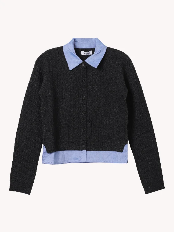 CABLE CARDIGAN Classic Women's Tweed