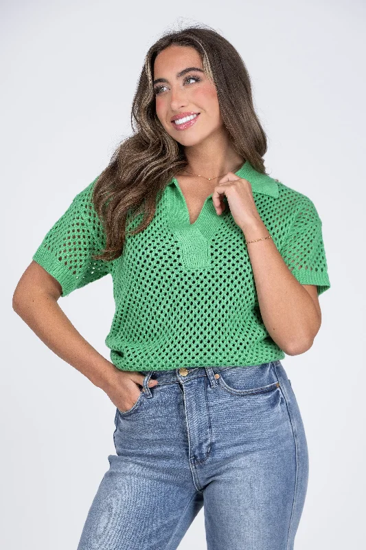 Got An Ace Knitted V-Neck Women's Top Relaxed Women's 