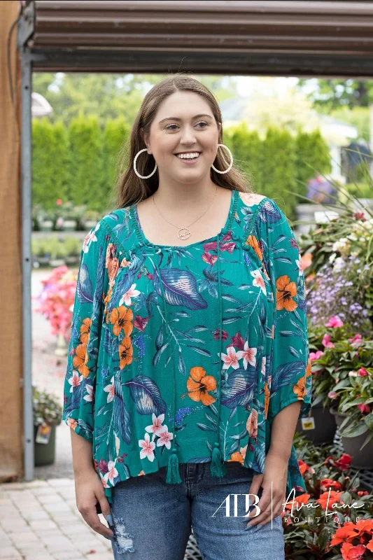 Glorious Women's V-Neck Long Sleeve Top Modern Women's Tech