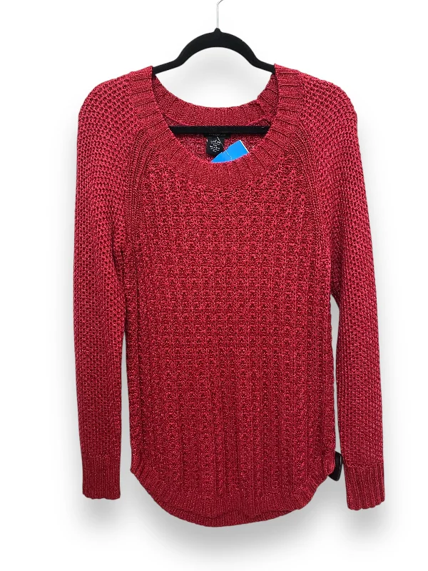 Sweater By Calvin Klein In Red, Size: M Modern Women's 