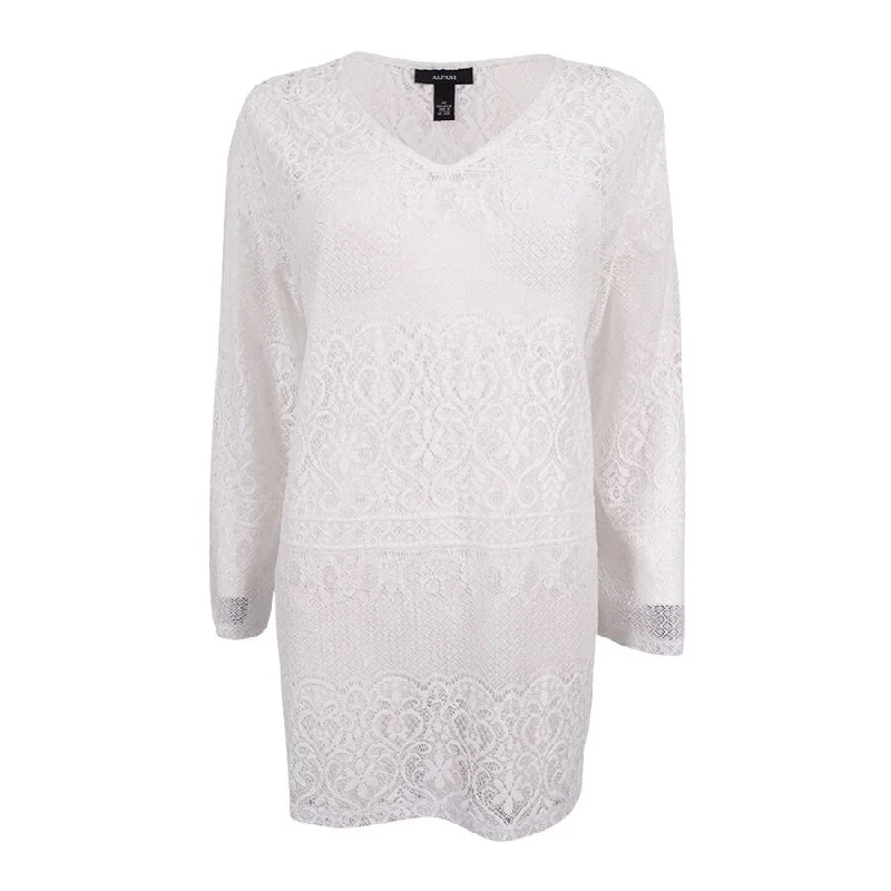 Alfani Women's Lace V-Neck Blouse Rugged Women's Outdoor 