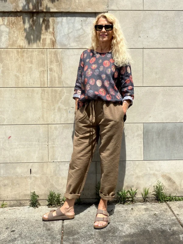 Jiva Maria Shirt - Lilypad Print - Ramie Women