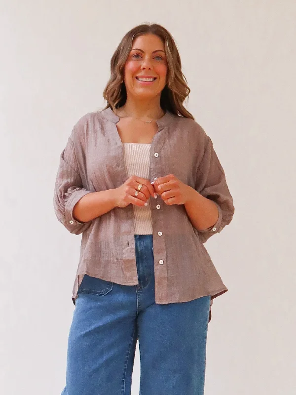 Mimi Blouse - Mushroom Sophisticated Women's 